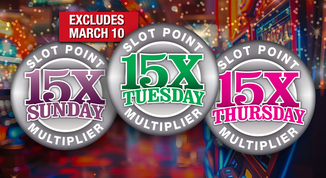 no 15x points on tuesday mar 10